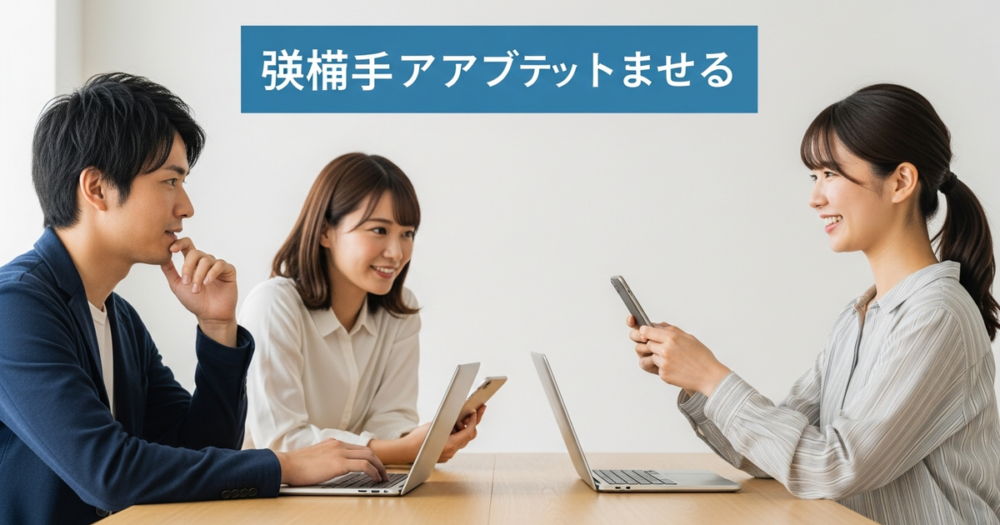 マッチングアプリ デート 会話の解説イメージ