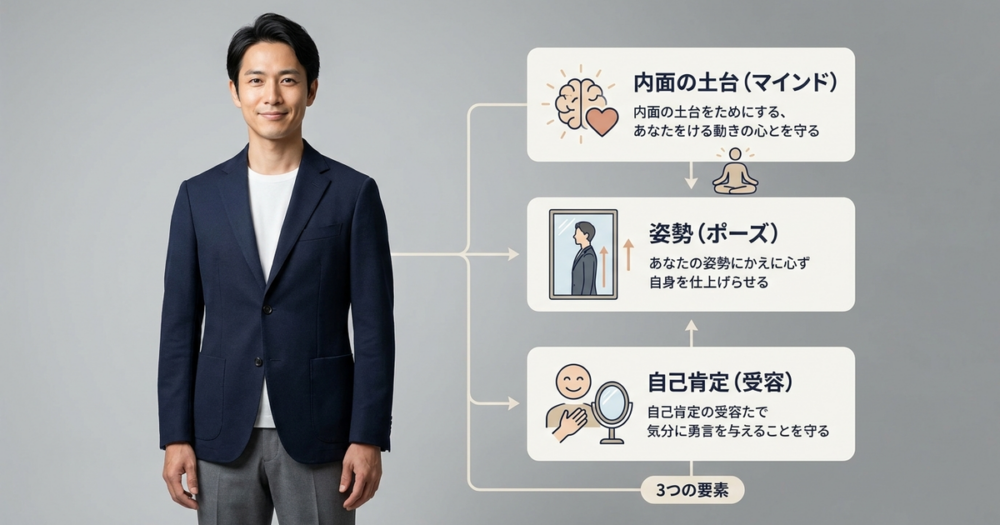低身長の男性が自信を持つために、外見より先に整えたい3つの要素