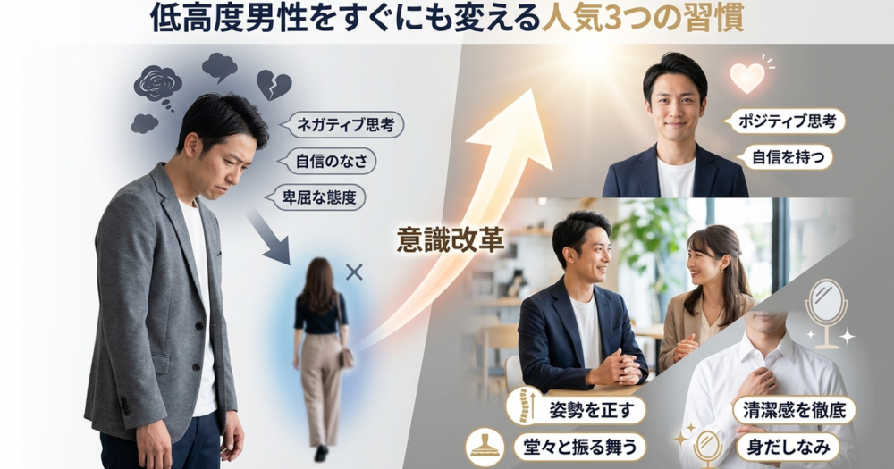 低身長男性がモテるために今すぐ変えるべき3つの習慣