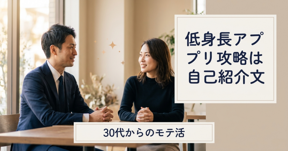マッチングアプリ 低身長 攻略の解説イメージ