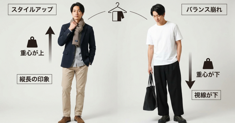 スタイルの印象を支配する「重心バランス」の仕組み