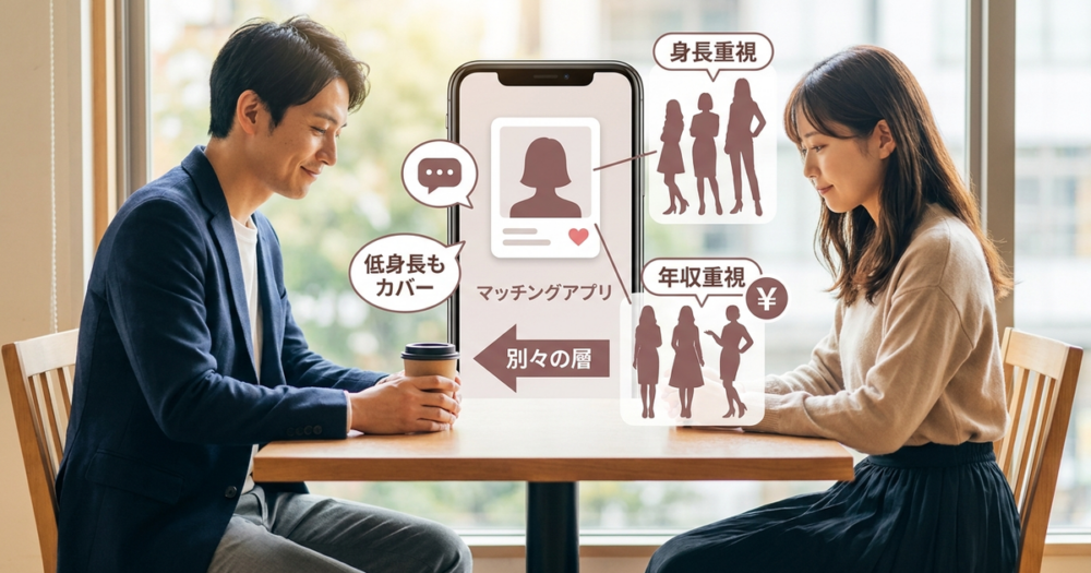 マッチングアプリで低身長を年収でカバーできる本当の理由