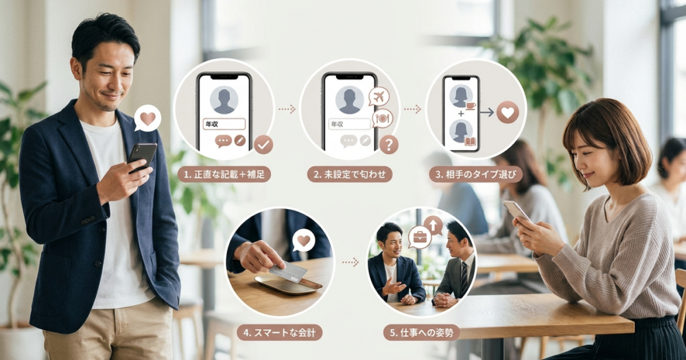低身長でも年収アピールが効く5つの方法を種類別に整理